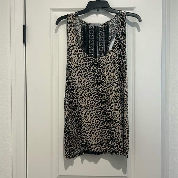 Olivia Moon Tops - Olivia Moon leopard print sleeveless blouse